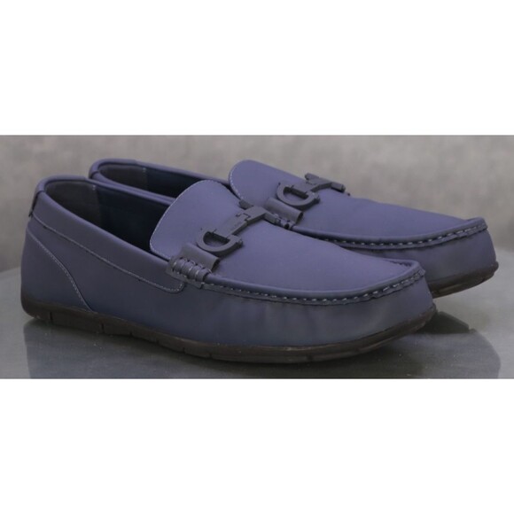 Aldo Orlovoflex $150 Men\'s Horsebit Loafer Casual Shoes Sz 12 M Leather Blue EUC main image 10